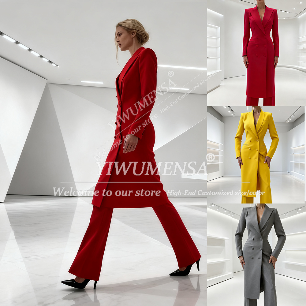 Womens Blazer - أنيقة الصلبة المرأة الدعاوى 2 قطعة