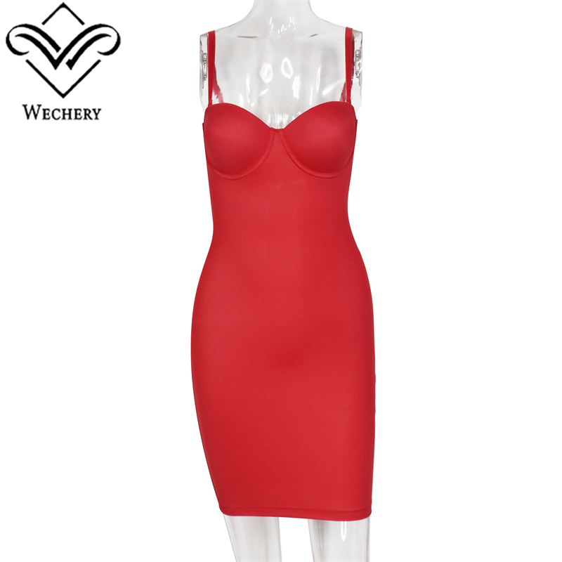 Women'S Red Formal Wear - فساتين حمراء من Wechery للنساء، ملابس