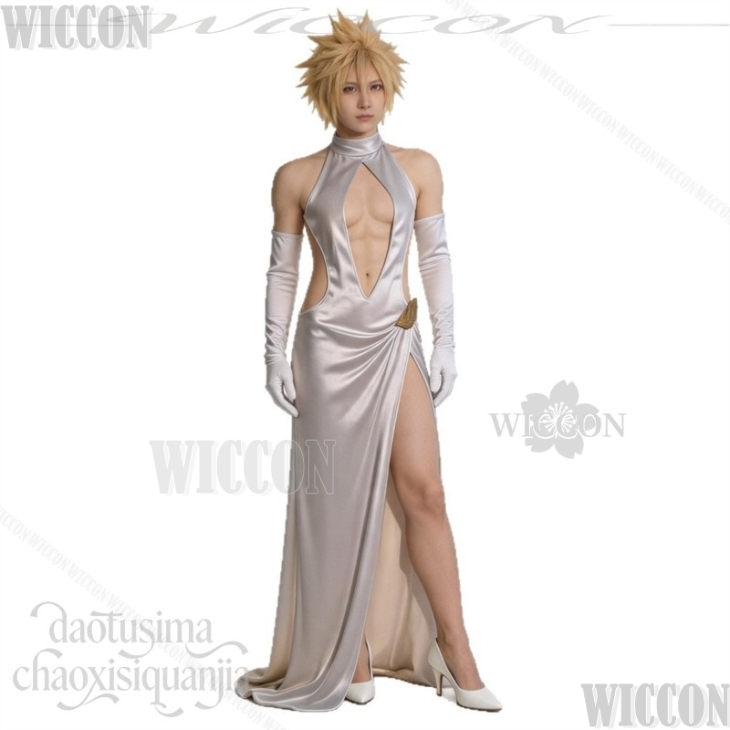 فستان زفاف وسهرة بفتحة عالية ع - مراجعة Evening Gown وسعره