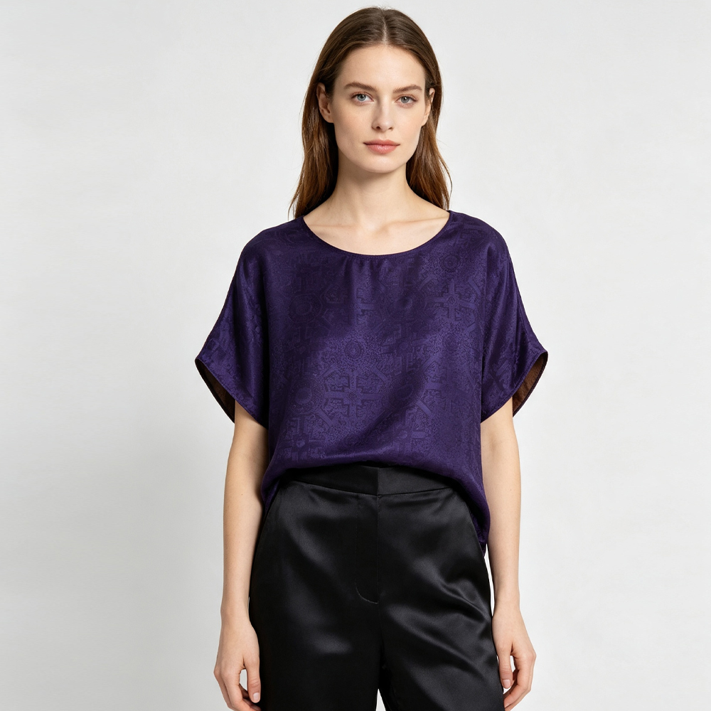 تي شيرت نسائي صيفي جديد بمقاسا - مراجعة Silk Blouse وسعره