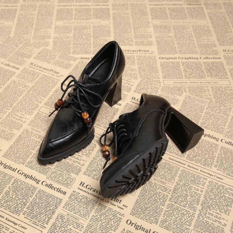 حذاء نسائي فرنسي بكعب عريض وفت - مراجعة Pump Heel Block وسعره