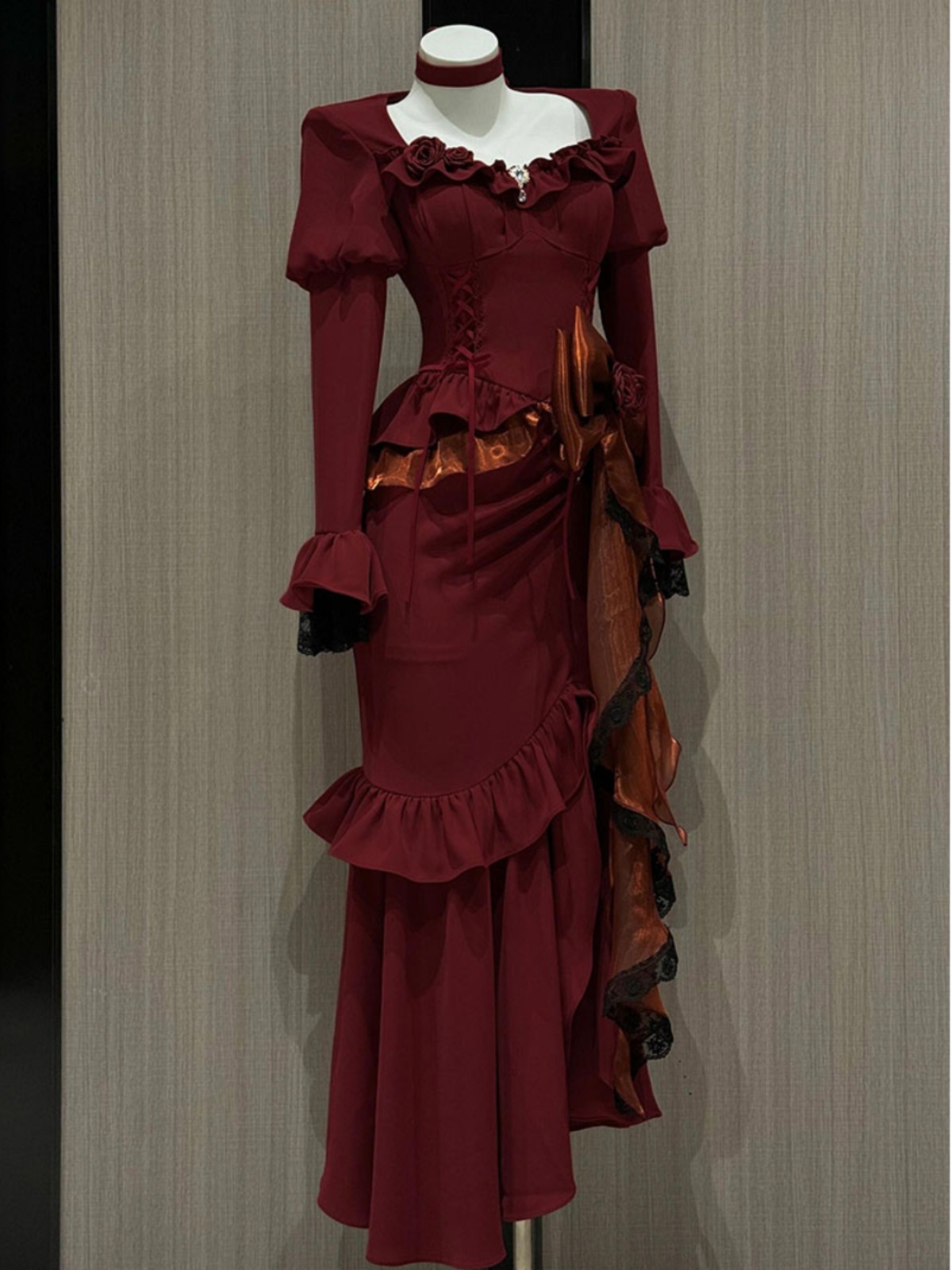 فستان ربيعي أحمر عتيق للنساء م - مراجعة Women'S Red Formal Wear وسعره