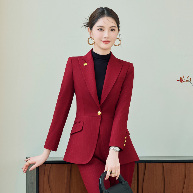 طقم بدلة حمراء للنساء، ملابس خ - مراجعة Women'S Red Formal Wear وسعره