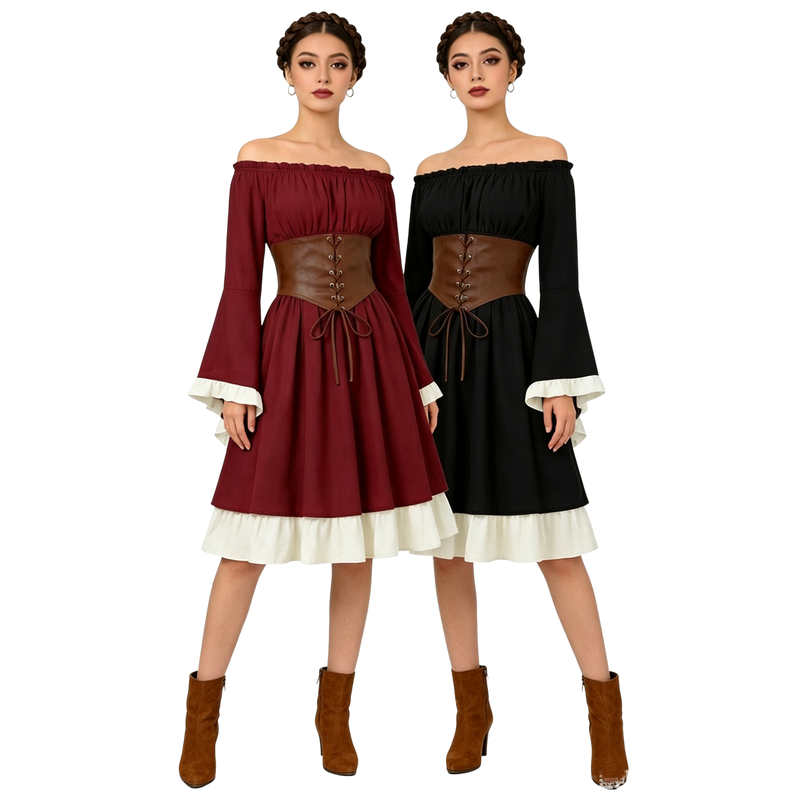 فستان ميدي للنساء بتصميم عصر ا - مراجعة Midi Dress وسعره